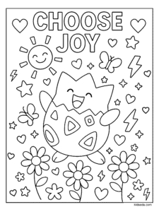 Choose Joy Togepi Coloring Page