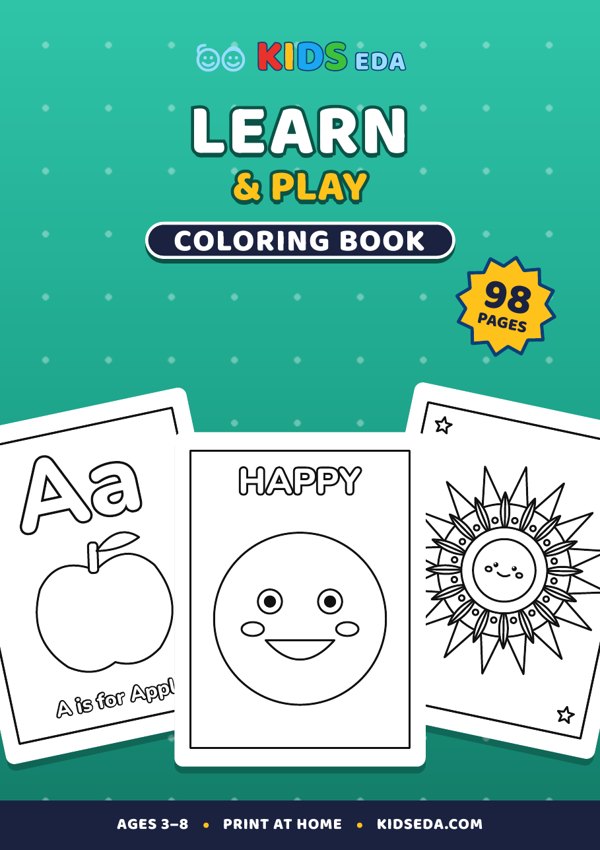 Learn & Play coloring book cover
