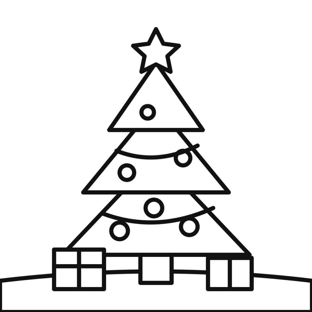 Christmas Tree coloring page