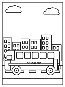 School Bus coloring page