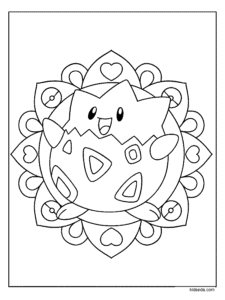 Togepi Mandala Coloring Page